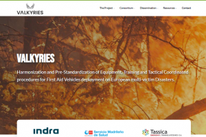 TASSICA EMERGENCY, TRAINING & RESEACH S.A. forma parte del Proyecto Europeo H2020 VALKYRIES.